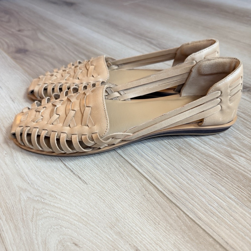 Quince Tan Huarache Women's Sandals Woven 8.5 - Picture 3 of 6